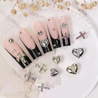 Cruces Corazones Rotos dijes apliques