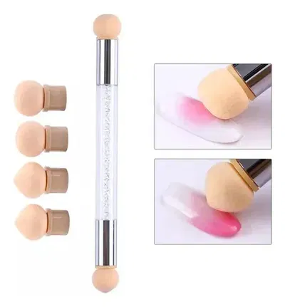 Pincel Esponja para Degrade doble punta con repuestos 