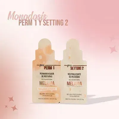 Monodosis Lash Lifting y Laminado paso 1 y 2 Melania