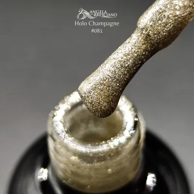 Semi Holográfico Champagne 081 Angela Bresciano 15 ml 
