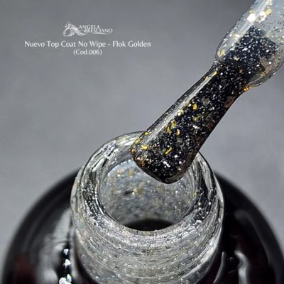 Top Coat Flok golden Angela Bresciano 15 ml 