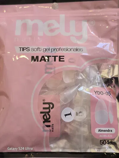 Tips Almendra Pre limados 500 pcs Mely