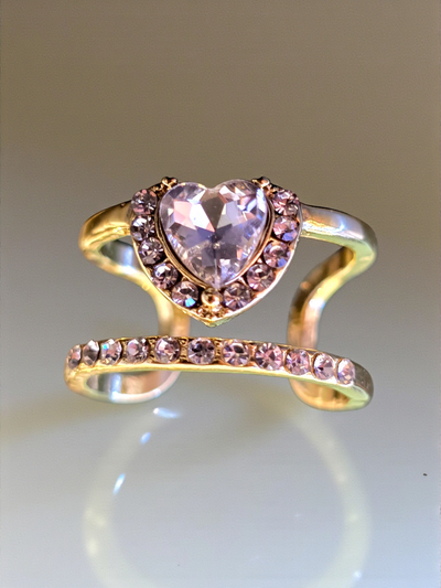 Anillo Oro regulable para Foto Cristales 