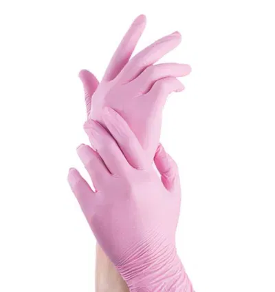 Guante Nitrilo Rosa Talle M