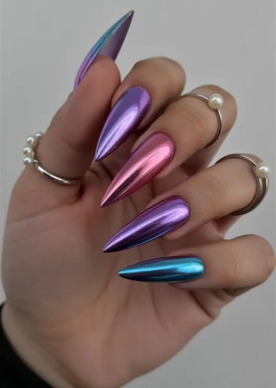 Polvo Espejo mas papel oro