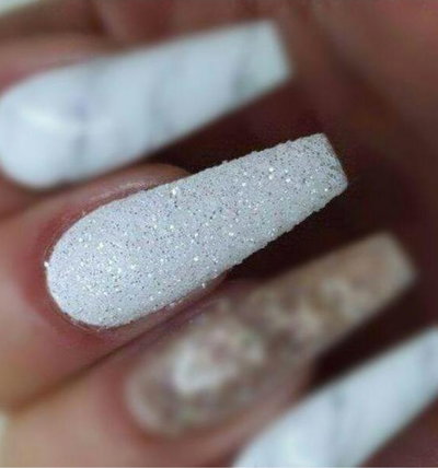 Glitter Blanco azucar