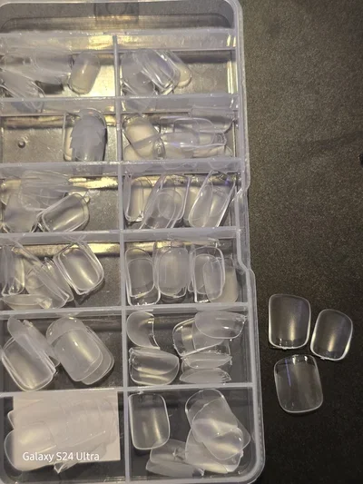 Tips Cuadradas Cortas por 120 u prelimados