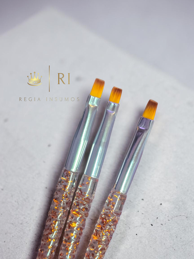 Pincel Chato por 3 unidades sirena