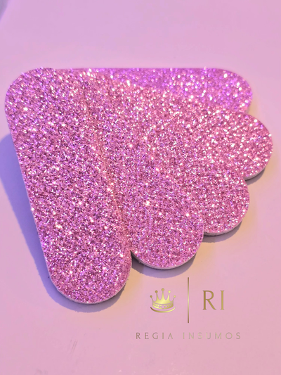 Mini lima glitter por 5 u