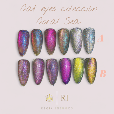 Semp. Cat Eyes Coral Sea coleccion por 6