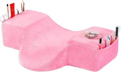 Apoya Cuello Almohada forma U Rosa para camilla