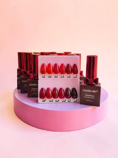 Semi Charm Gelatina rojo