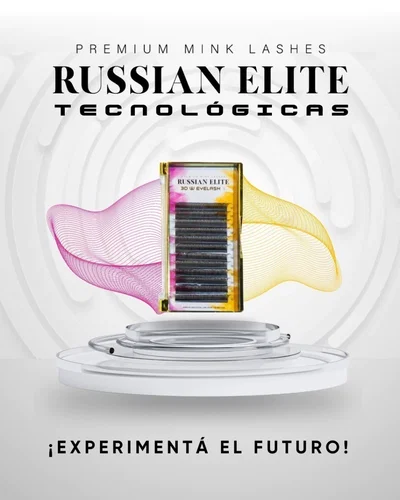 3D W D 0.07 Russian Elite Neicha Fibras Pestañas Tecnológicas