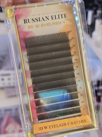 3D W  C 0.07 Mix Russian Elite Neicha Fibras Pestañas Tecnológicas 