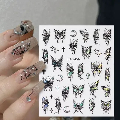 Sticker Mariposas negras 2456