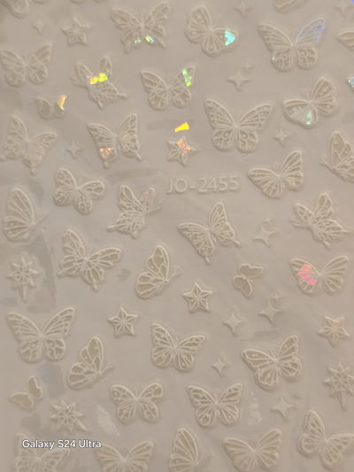 Sticker Mariposas Blancas 2455