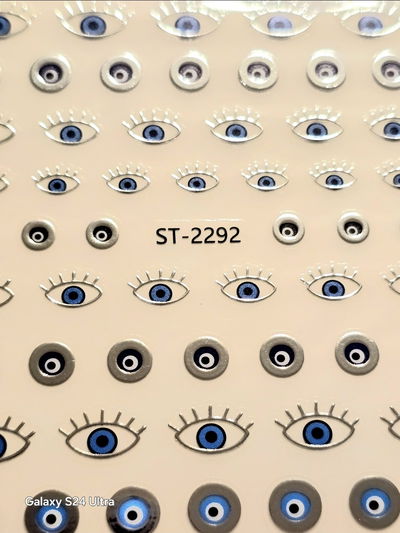 Sticker Ojo turco Plata 2292