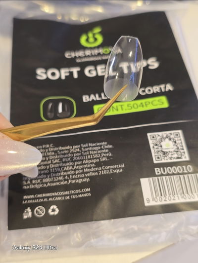 Tips Prelimado Ballerina corta Soft Gel 504 pcs