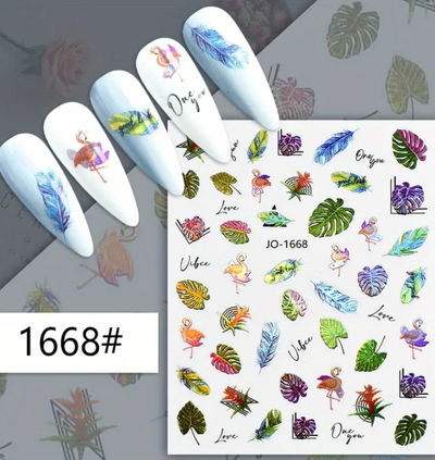 Sticker Holográfico tropical 1668
