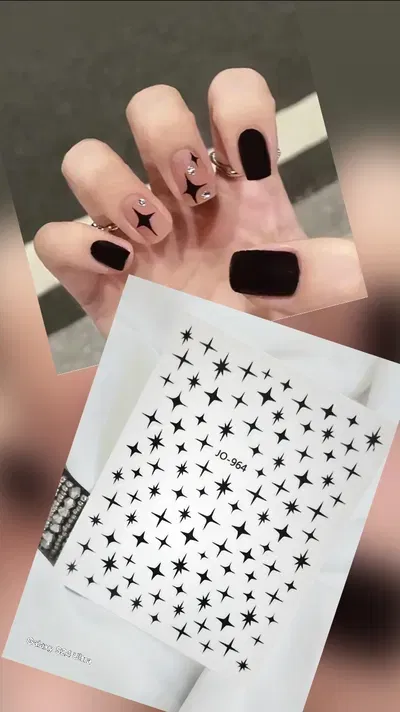 Sticker Estrellitas negras 964