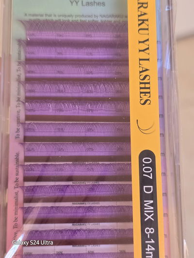 Pestañas YY 0.07 D Violeta Nagaraku Mix
