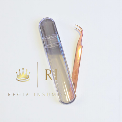 Pinza curva con estuche Navina calidad premium