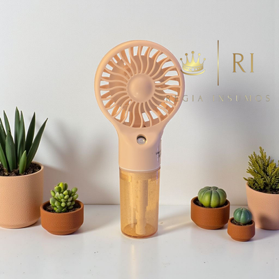 Ventilador Secador Para Pestañas con humificador Recargable 