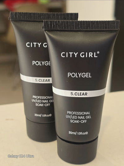Polygel City Girl Acrygel Clear Nueva Formula  30 gr 