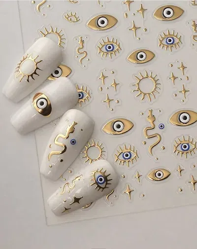 Sticker Ojo turco Oro 2291