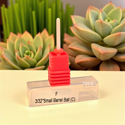 Fresa Ceramica barril final Rojo