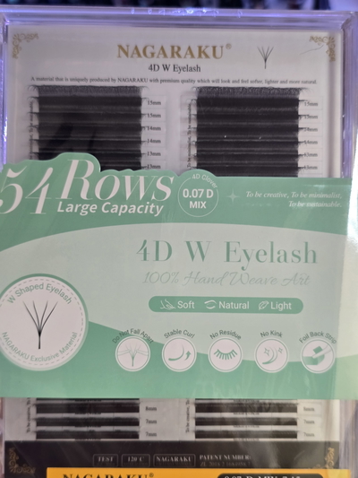4D 0.07 54 lineas Rows Nagaraku Fibras Pestañas Tecnológicas 