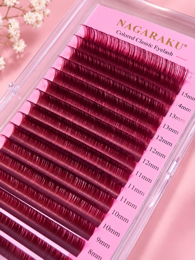 0.07 D mix Bordo Nagaraku Fibras Pestañas