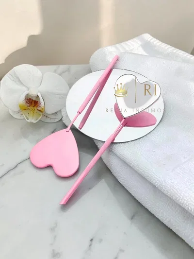 Espejito para Pestañas Corazon color surtido rosa o tornasol