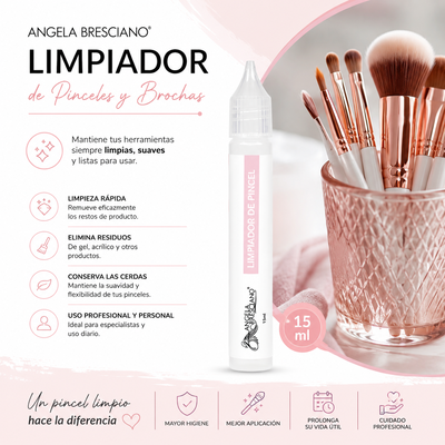 Solucion limpiador de pincel Angela Bresciano