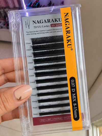 YY UU 0.07 2D Nagaraku Fibras Pestañas Tecnológicas 