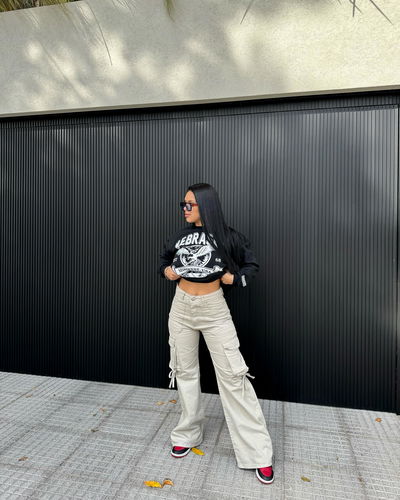 Wideleg greta beige