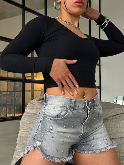 Short tacher gray