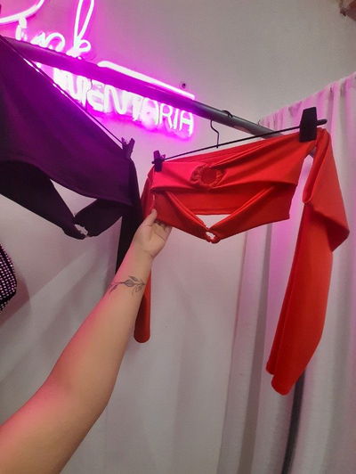 Top argolla rojo