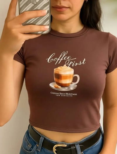 TOP M/C "COFFEE" - ALGODON LYCRA