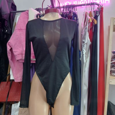 Body de tul en frente y espalda