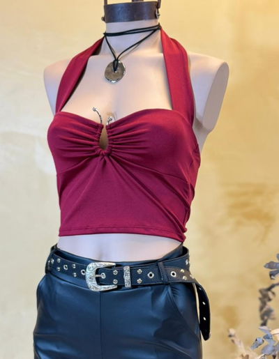 Top marilyn Accesorio U Irregular Microfibra