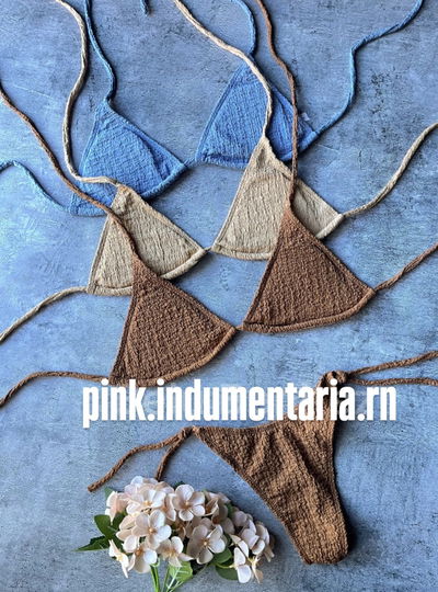 Bikini texturada 3 colores