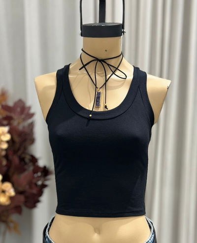 MUSCULOSA BASICA CROP - ALGODON LYCRA -