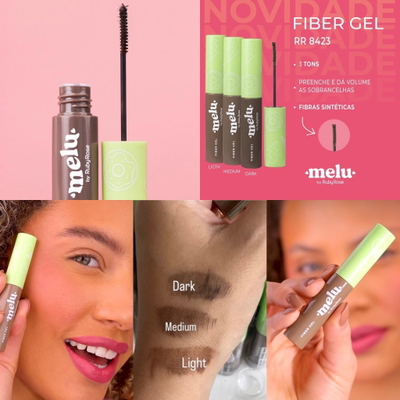 Gel de Cejas Fiber Gel Melu - Ruby Rose