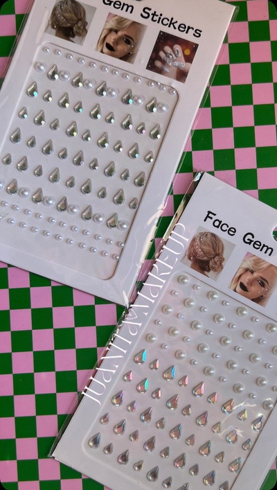 Stickers de Gemas para Rostro – Face Gems