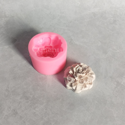 Flor Mediana: molde blanco