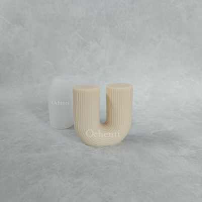 Vela "U": molde transparente