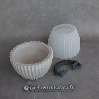 Cuenco - Maceta rayado 