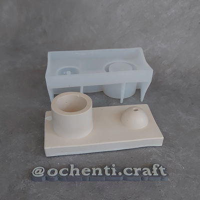 Portavelas rectangular