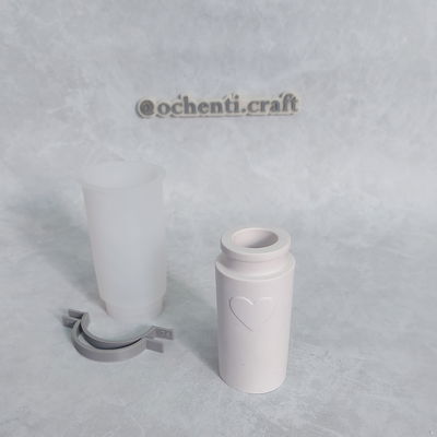 Florero corazón: molde muestra